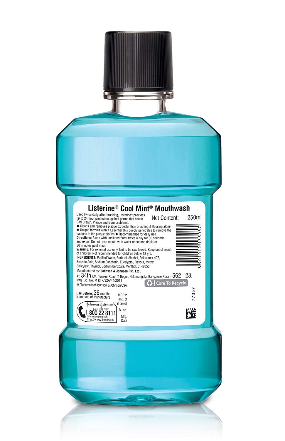 Listerine Cool Mint Mouthwash - 250ml - Image 3