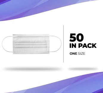 White Disposable Mask Of 50 Pcs