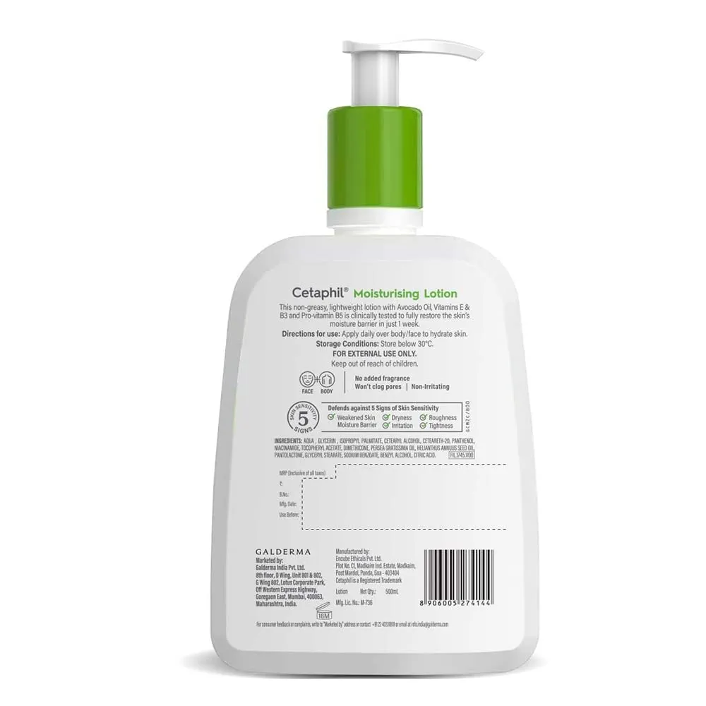 Cetaphil Moisturising Lotion, 500ml - Image 2
