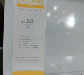 UV Doux D-TAN Aqua Sunscreen Lotion SPF 50+ 100ml